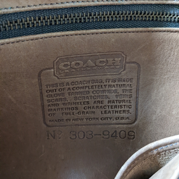 Vintage Coach Standard Tote №9680 in Putty - Picture 3 of 4